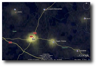 Żagań z Kosmosu foto NASA - kliknij by zobaczyć powiększenie żagań